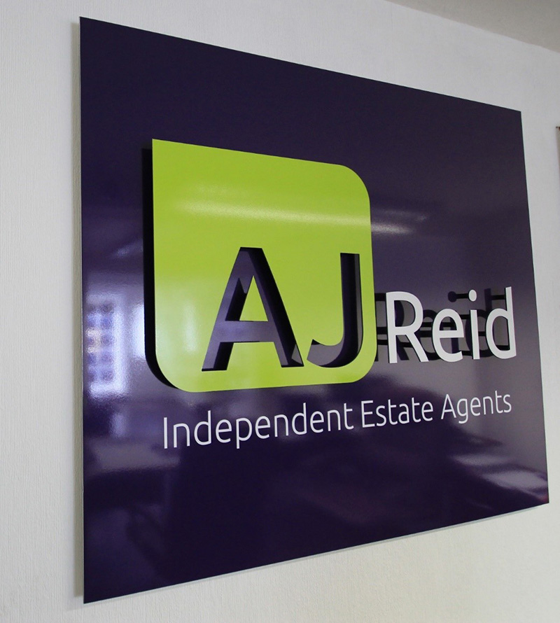 AJ Reid signage